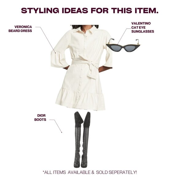 $558 Veronica Beard Luriane Vegan-Leather Dress. Size 10. - Picture 8 of 8